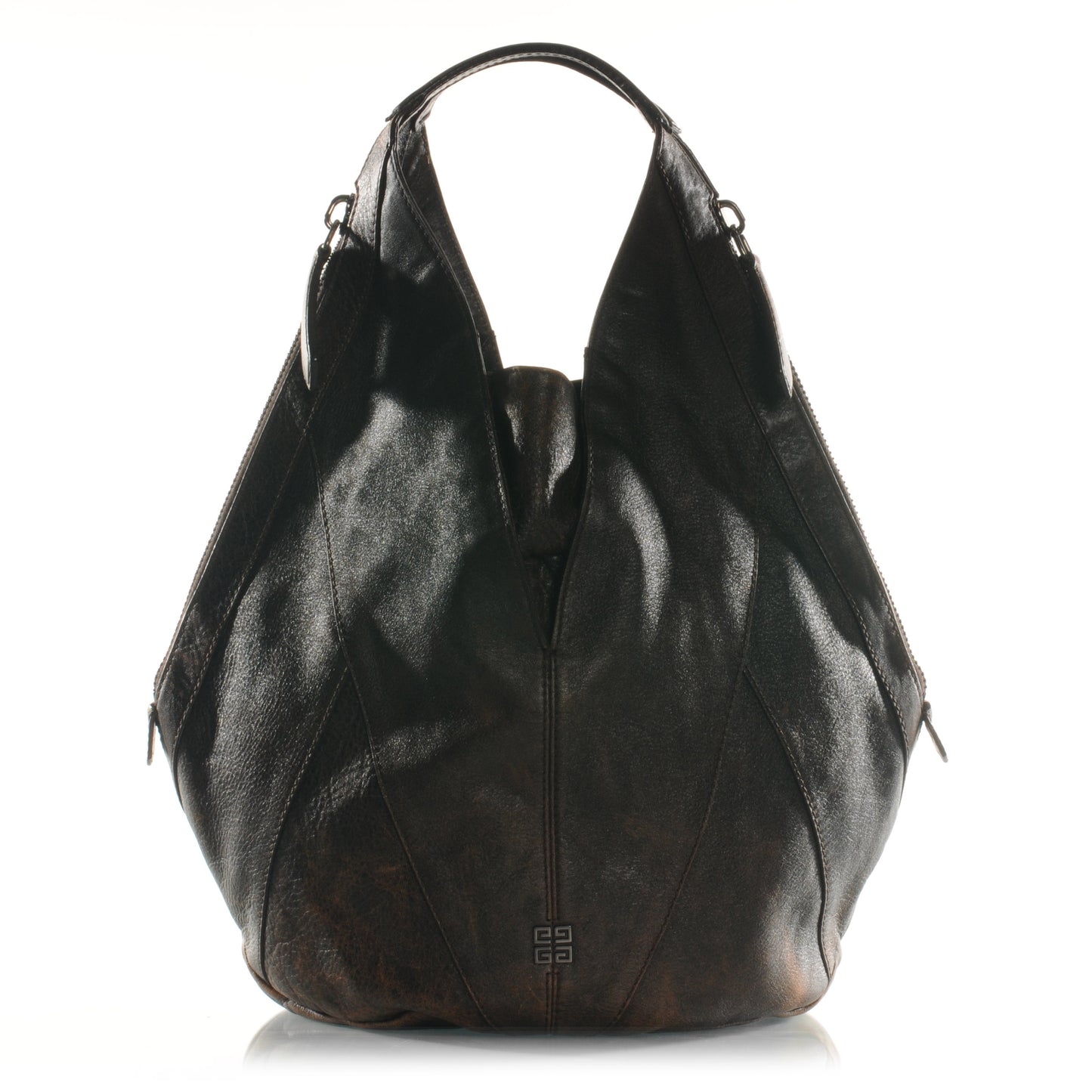Lambskin Tinhan Old Pepe Hobo Brown