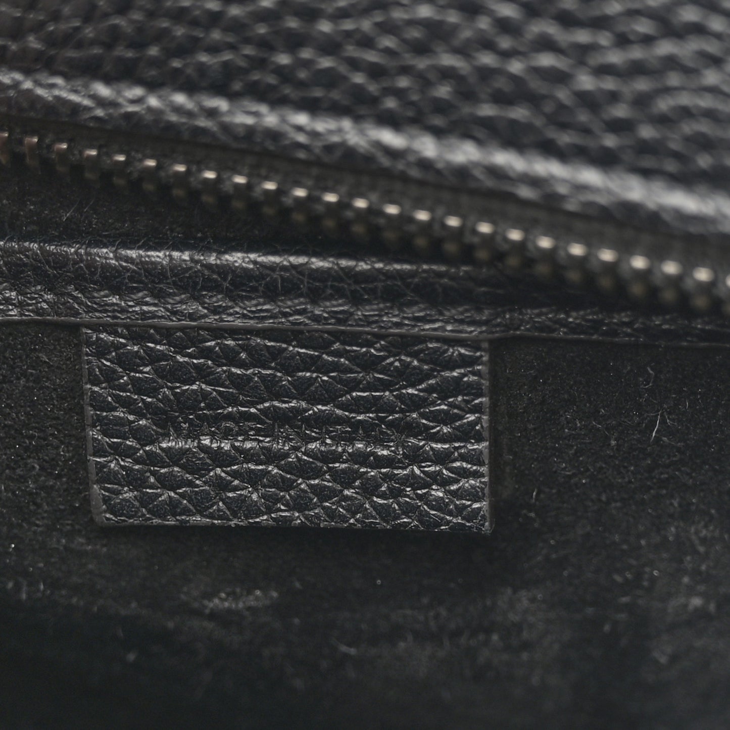 Drummed Calfskin Nano Luggage Black