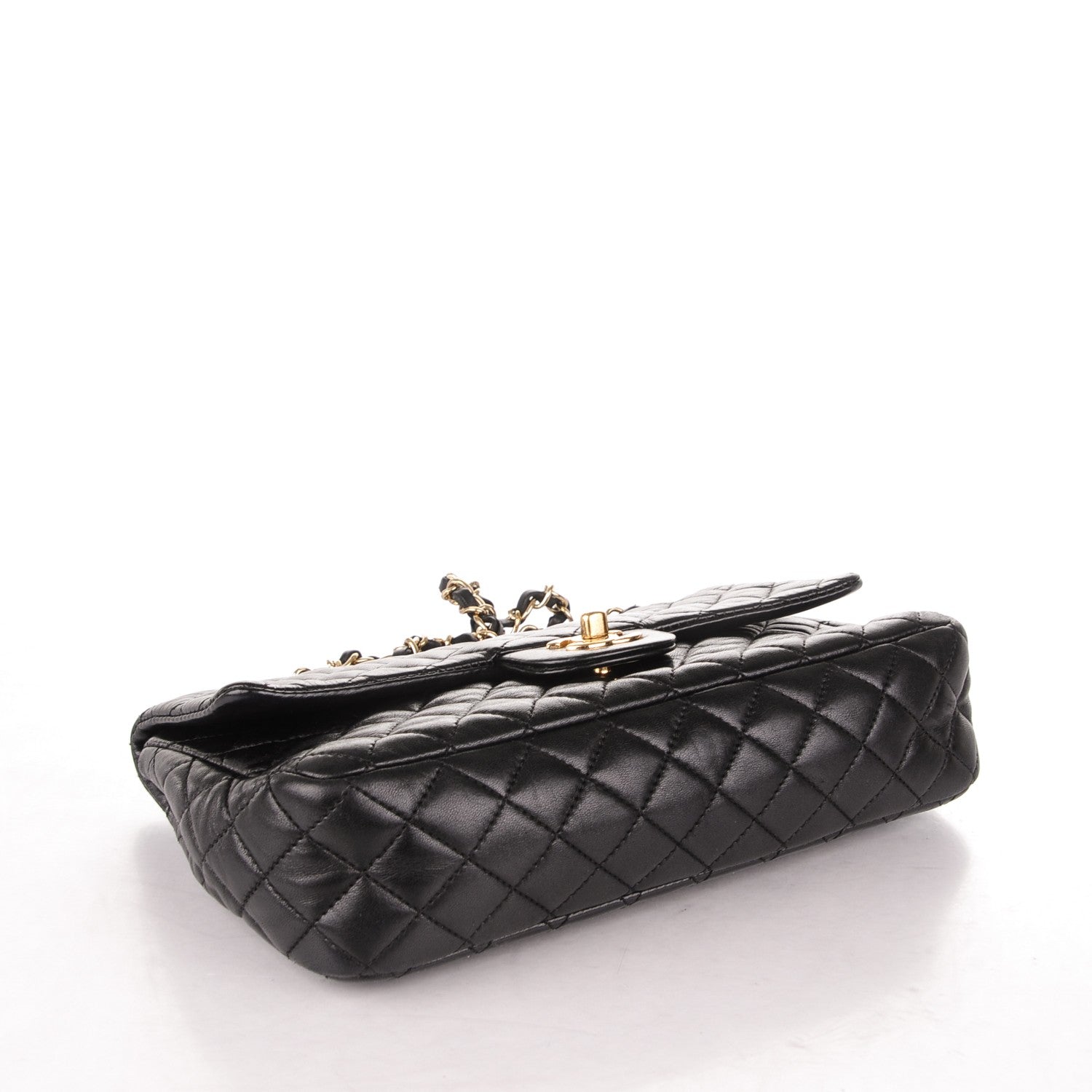 Chanel Lambskin Quilted Medium Single Flap Black 4 of 7