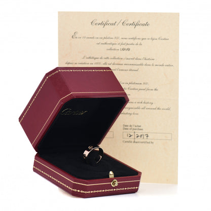 Cartier 18K Pink Gold 5.5mm LOVE Ring 50 5.25 5 of 5