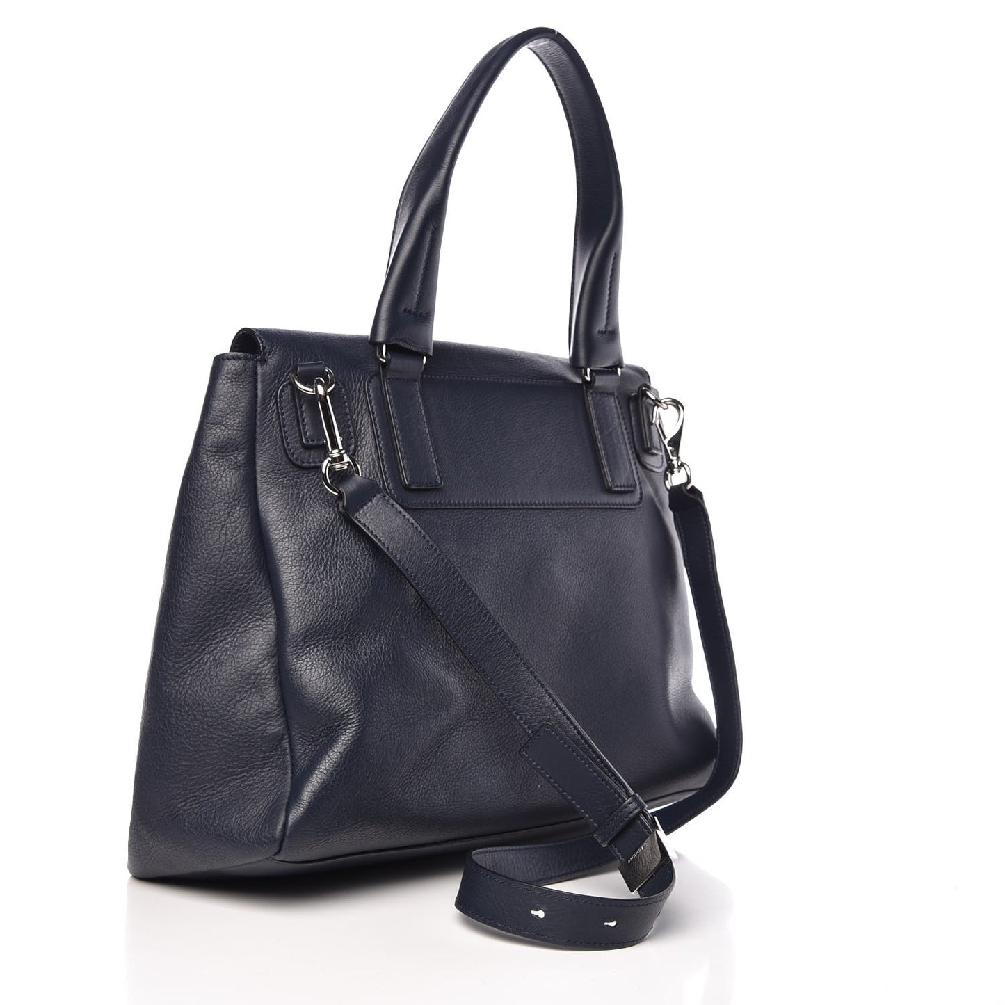 Calfskin Medium Pandora Pure Flap Bag Blue