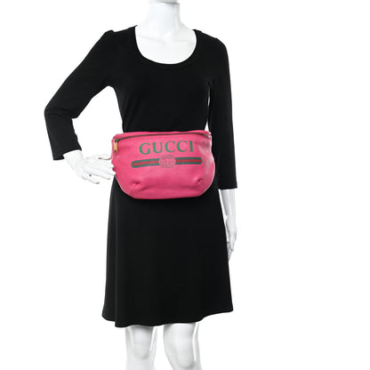 Gucci Grained Calfskin Logo Belt Bag Pink 2 of 10