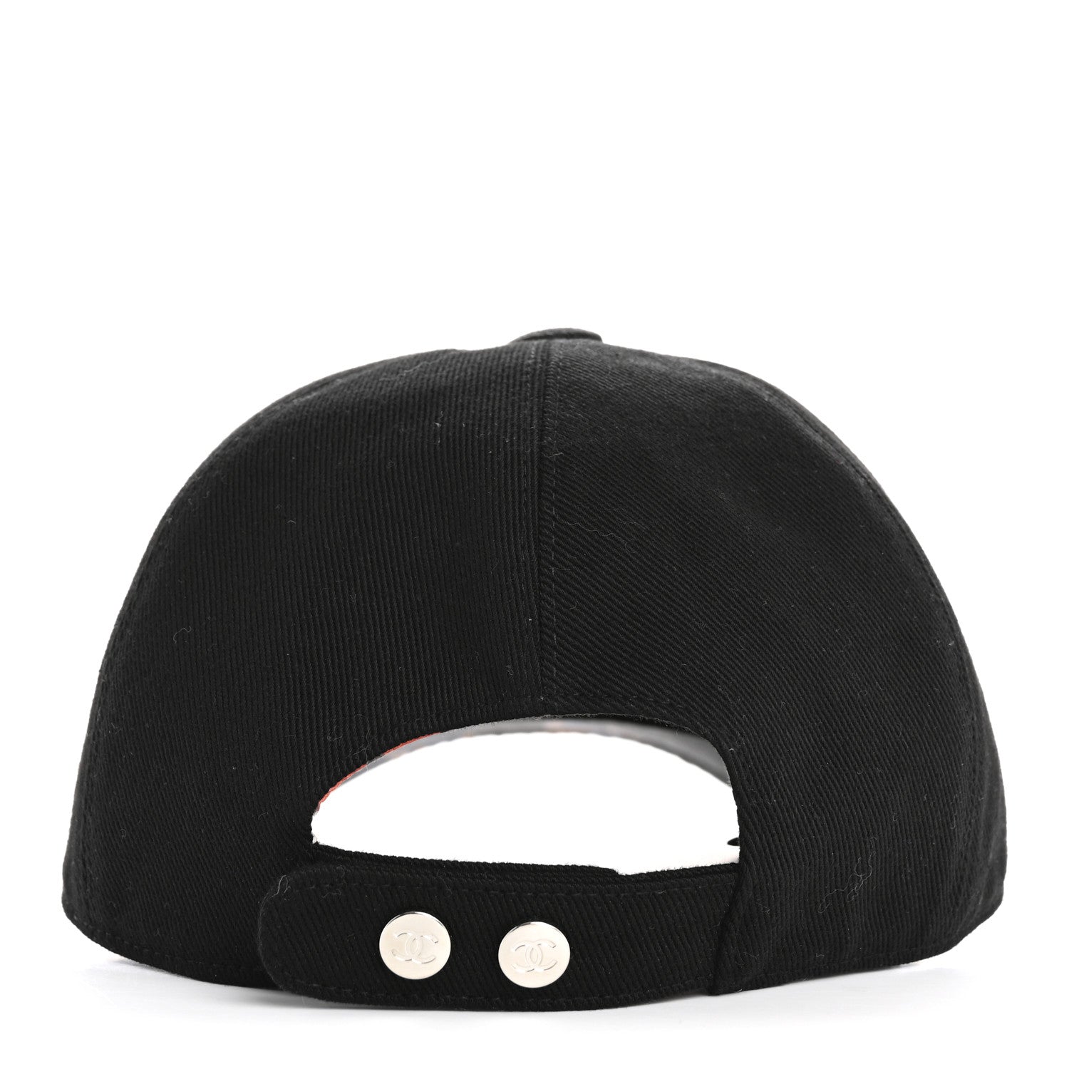 Chanel Cotton CC Cap Hat Black Coral 6 of 8