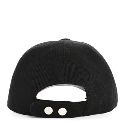 Chanel Cotton CC Cap Hat Black Coral 6 of 8