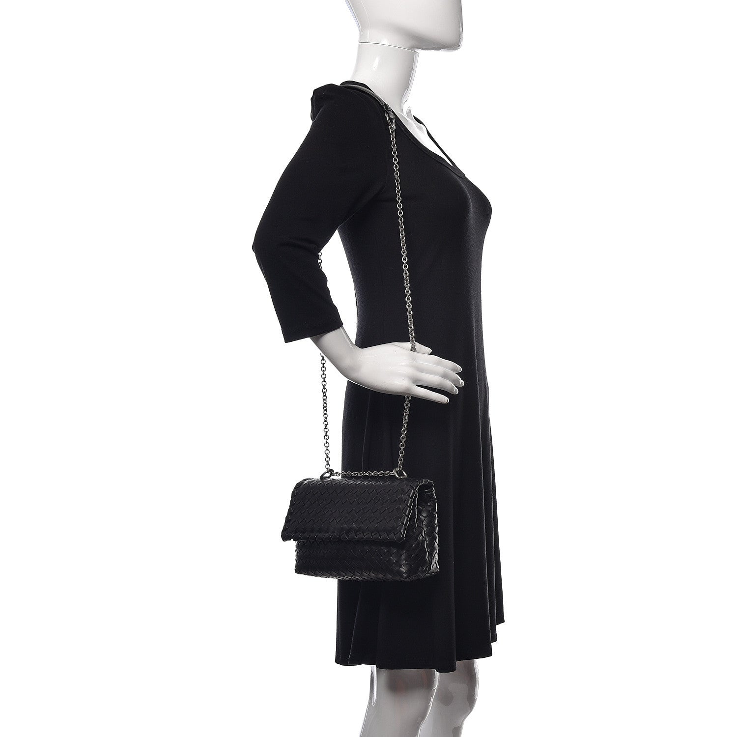 Bottega Veneta Nappa Intrecciato Baby Olimpia Shoulder Bag Tourmaline 2 of 10