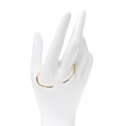 Tiffany 18K Yellow Gold Blue Sapphire Sparklers Wire Cuff Bracelet 2 of 5