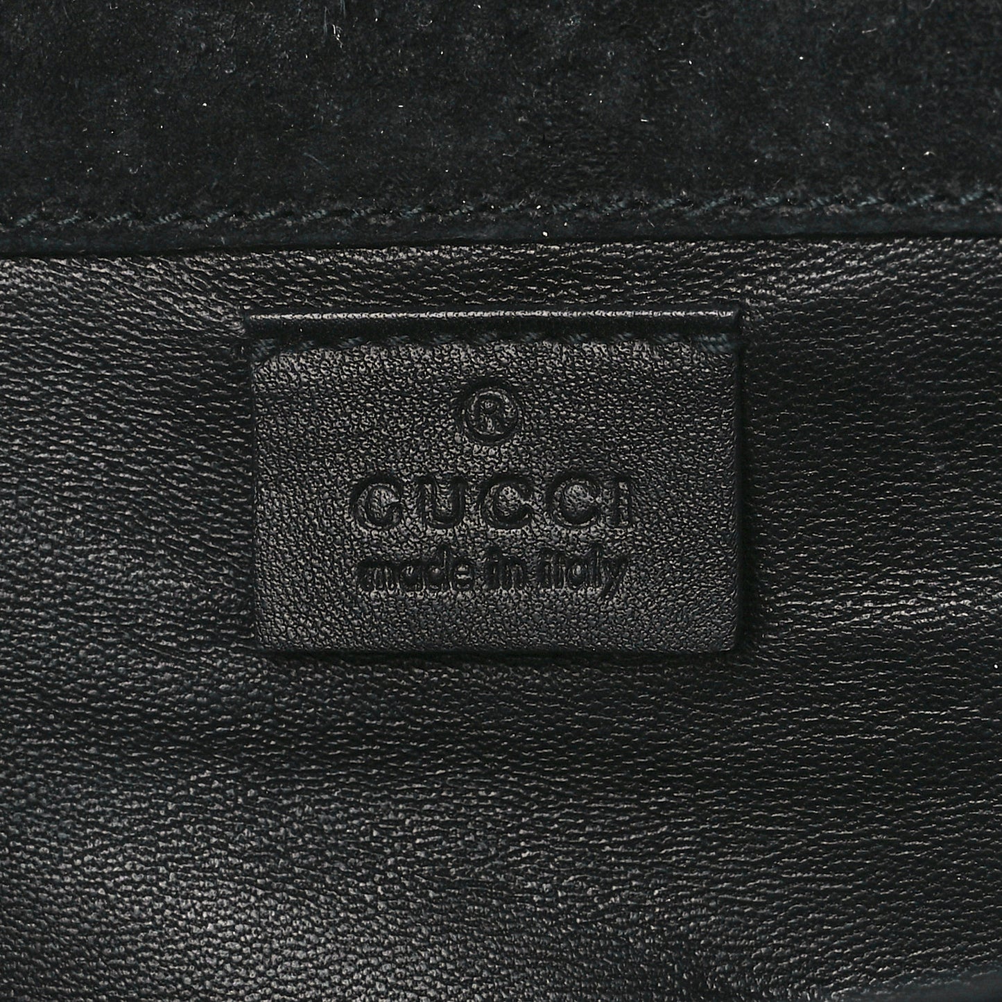 Patent Microguccissima Small Broadway Clutch Black