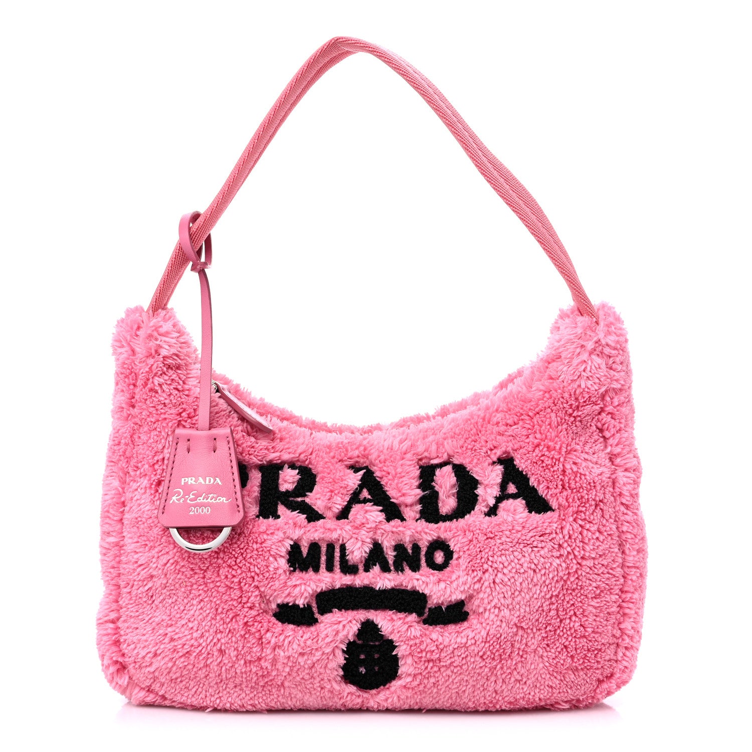 Prada Terry Cloth Mini Re-Edition 2000 Bag Petalo Black 1 of 8