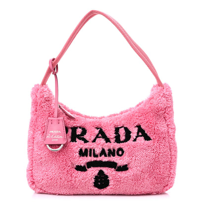 Prada Terry Cloth Mini Re-Edition 2000 Bag Petalo Black 1 of 8