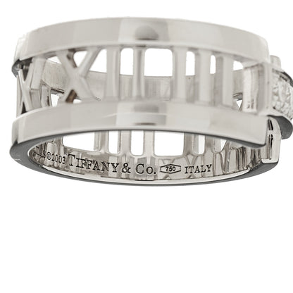 Tiffany 18K White Gold Diamond Open Atlas Ring 53 6.5 4 of 4