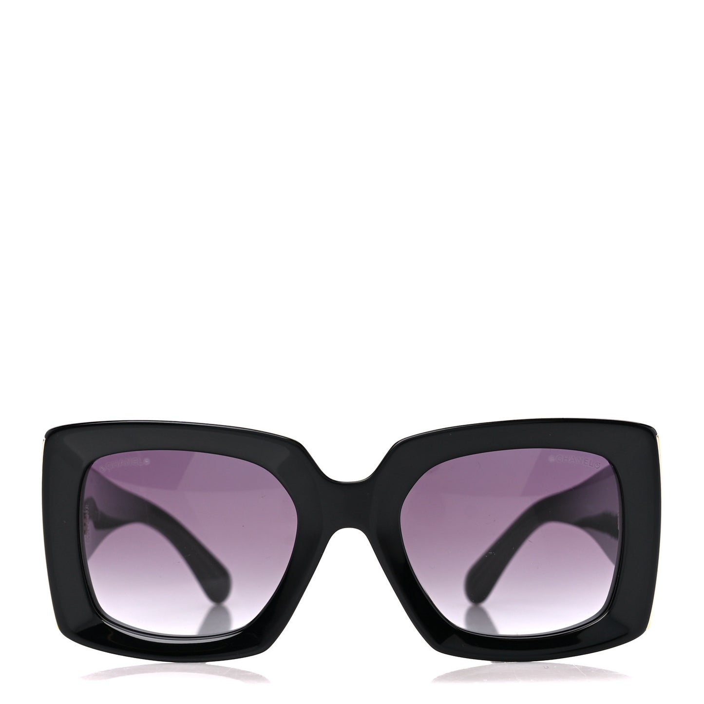 Acetate Rectangle Sunglasses 5435 Black