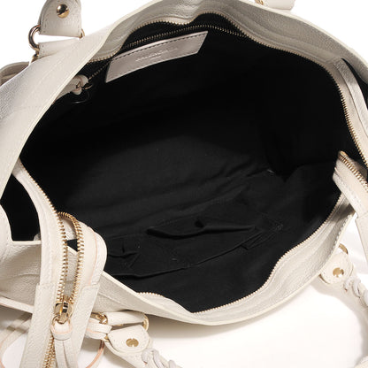 Balenciaga Chevre Gold Metallic Edge Hardware City Cream 6 of 14