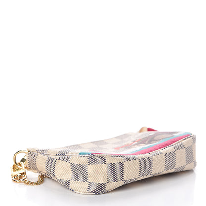 Louis Vuitton Damier Azur 2015 Christmas Animation Mini Pochette Accessories 4 of 10