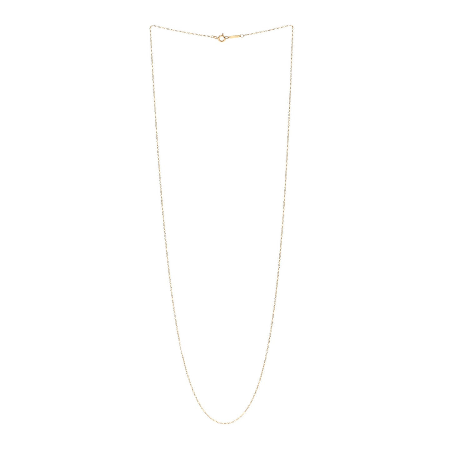 18K Yellow Gold Chain Necklace 24"