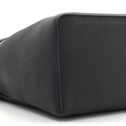 Loro Piana Grained Calfskin Braided L27 Extra Pocket Pouch Blue Marine Whisper White 9 of 9
