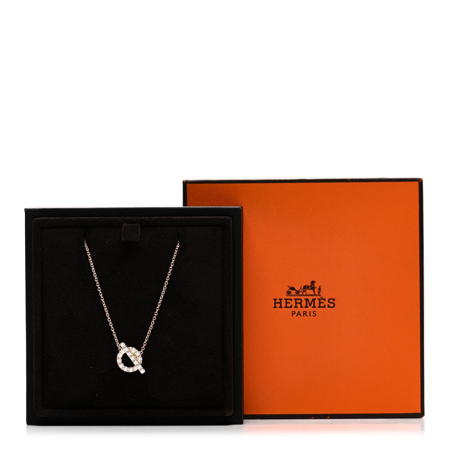 18K Rose Gold Diamond Finesse Pendant Necklace