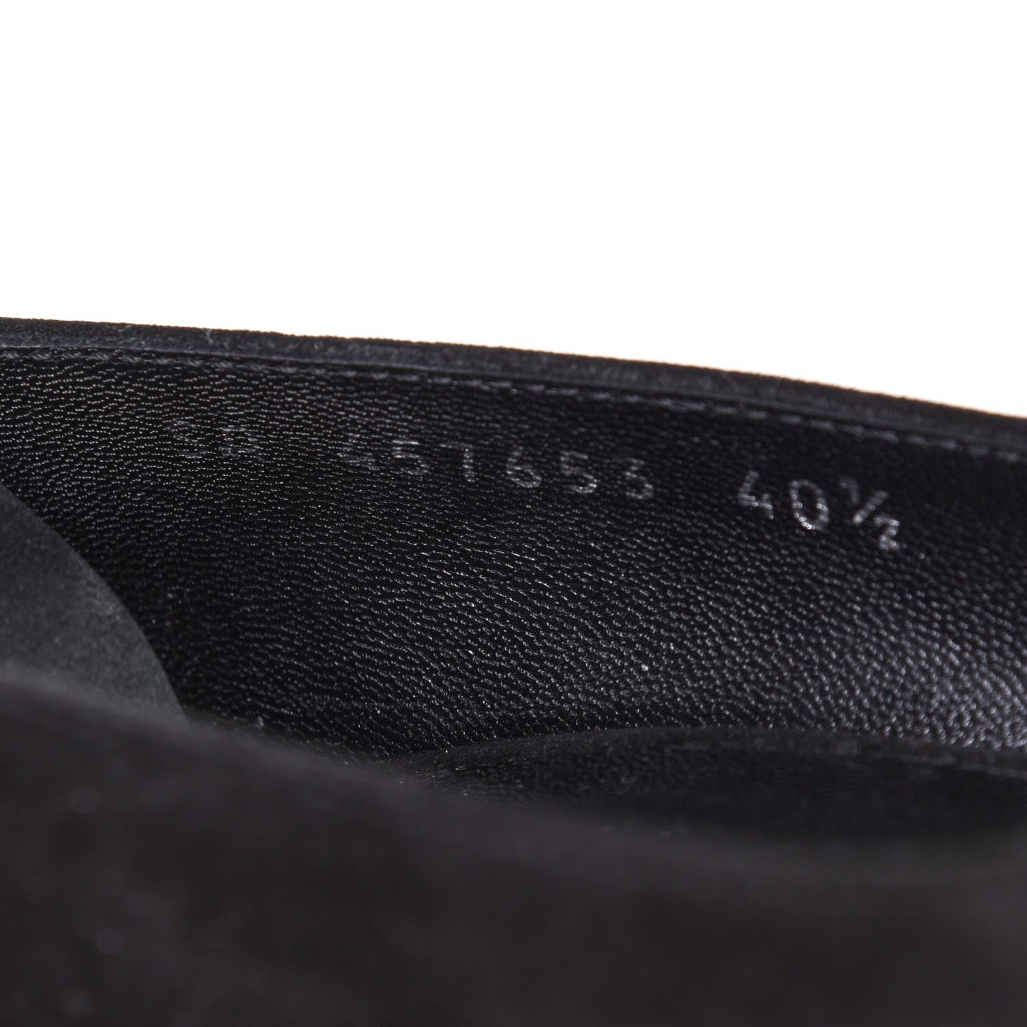 Saint Laurent Kid Scamosciato Babies 90 Pumps 40.5 Black 9 of 9