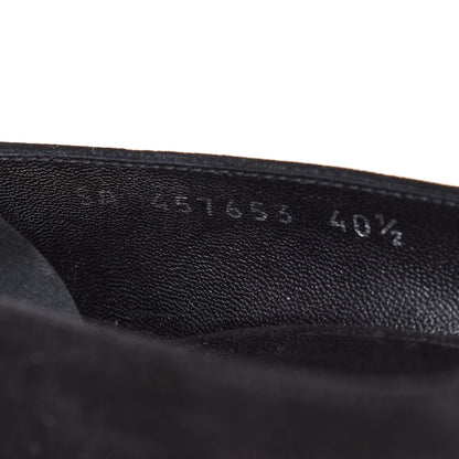 Saint Laurent Kid Scamosciato Babies 90 Pumps 40.5 Black 9 of 9