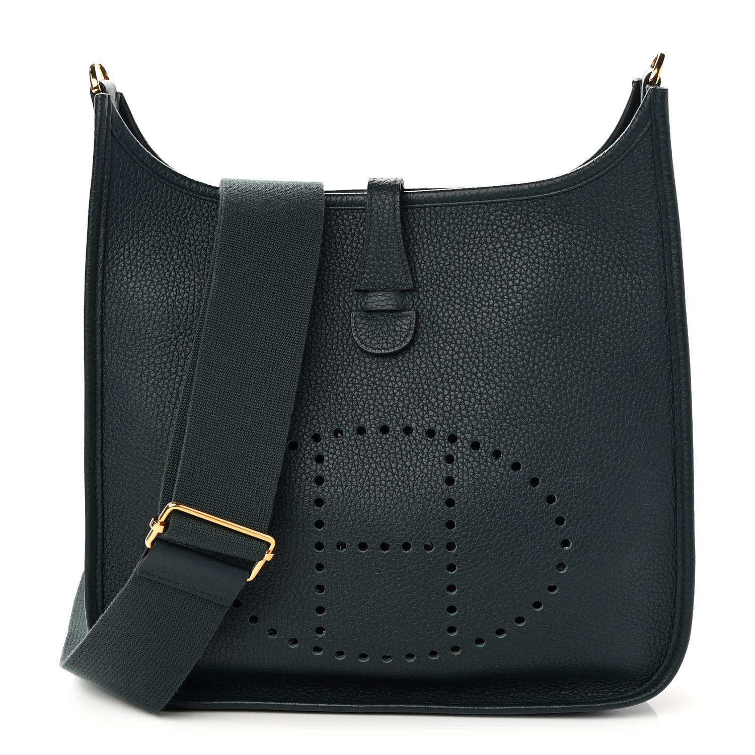 Hermes Taurillon Clemence Evelyne III PM Vert Cypress 1 of 11