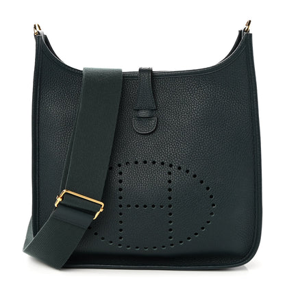 Hermes Taurillon Clemence Evelyne III PM Vert Cypress 1 of 11