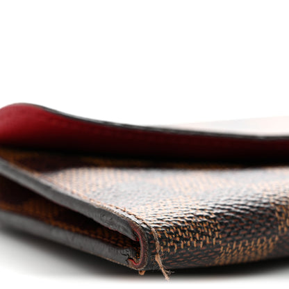 Louis Vuitton Damier Ebene Josephine Wallet Red 16 of 19