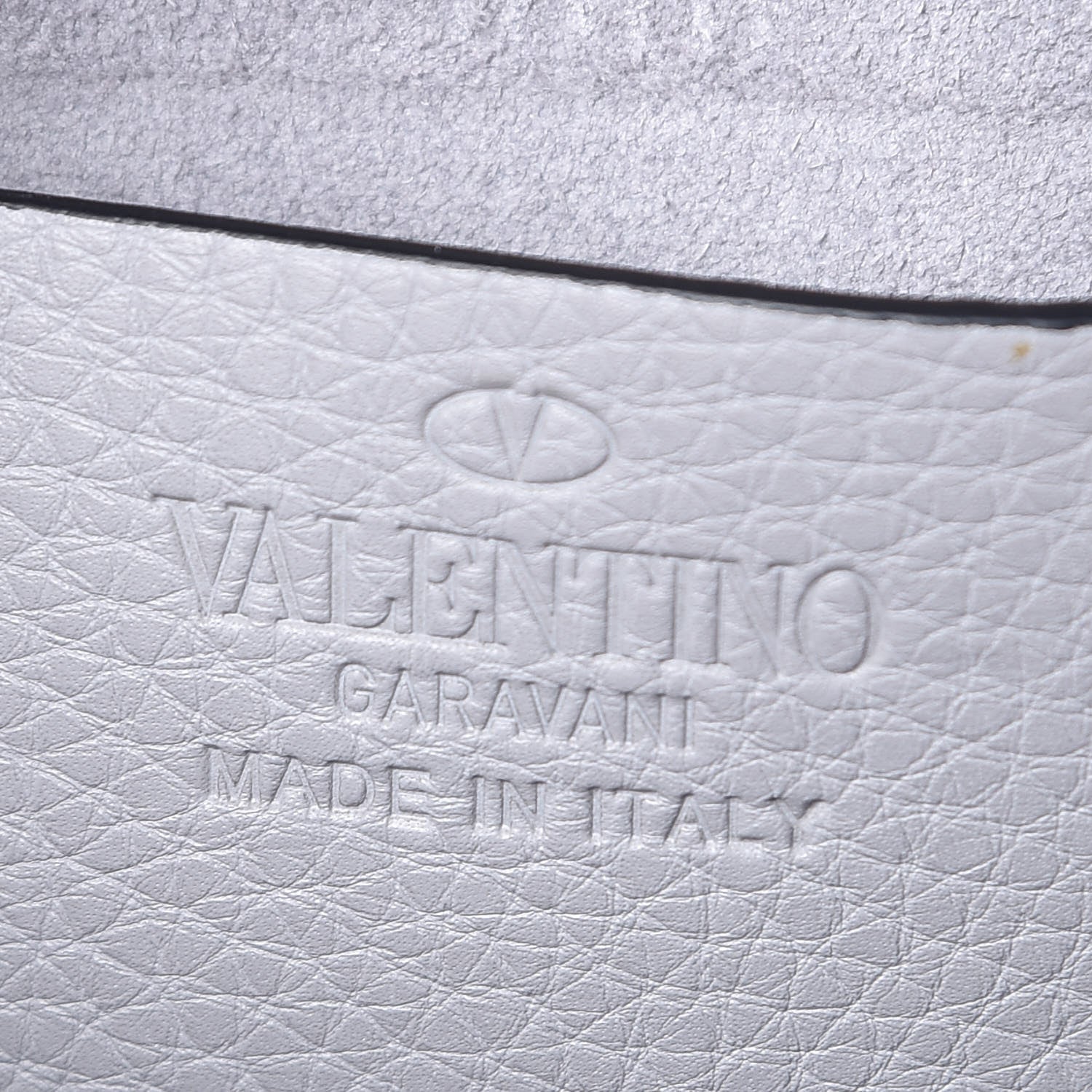 Valentino Garavani Grained Calfskin Rockstud Camera Crossbody Bag Pastel Grey 6 of 7