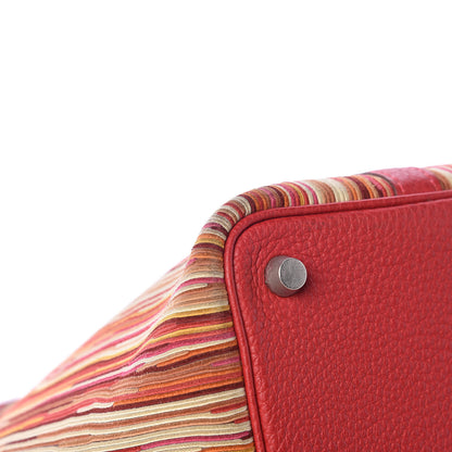 Hermes Taurillon Clemence Vibrato Picotin 18 PM Rouge Casaque 13 of 13