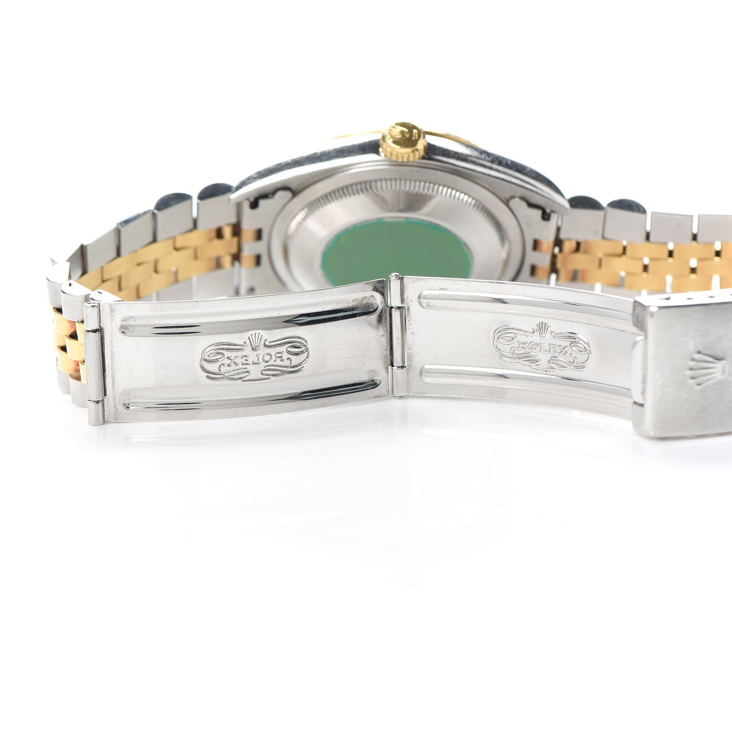 Rolex Stainless Steel 18K Yellow Gold Diamond 36mm Oyster Perpetual Datejust Watch White 16233 5 of 6