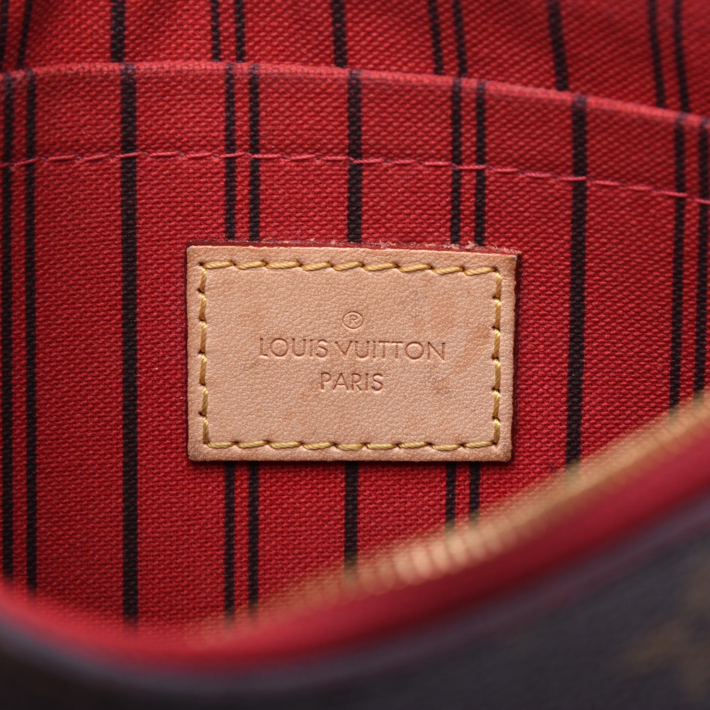 Monogram Neverfull MM GM Pochette Cherry