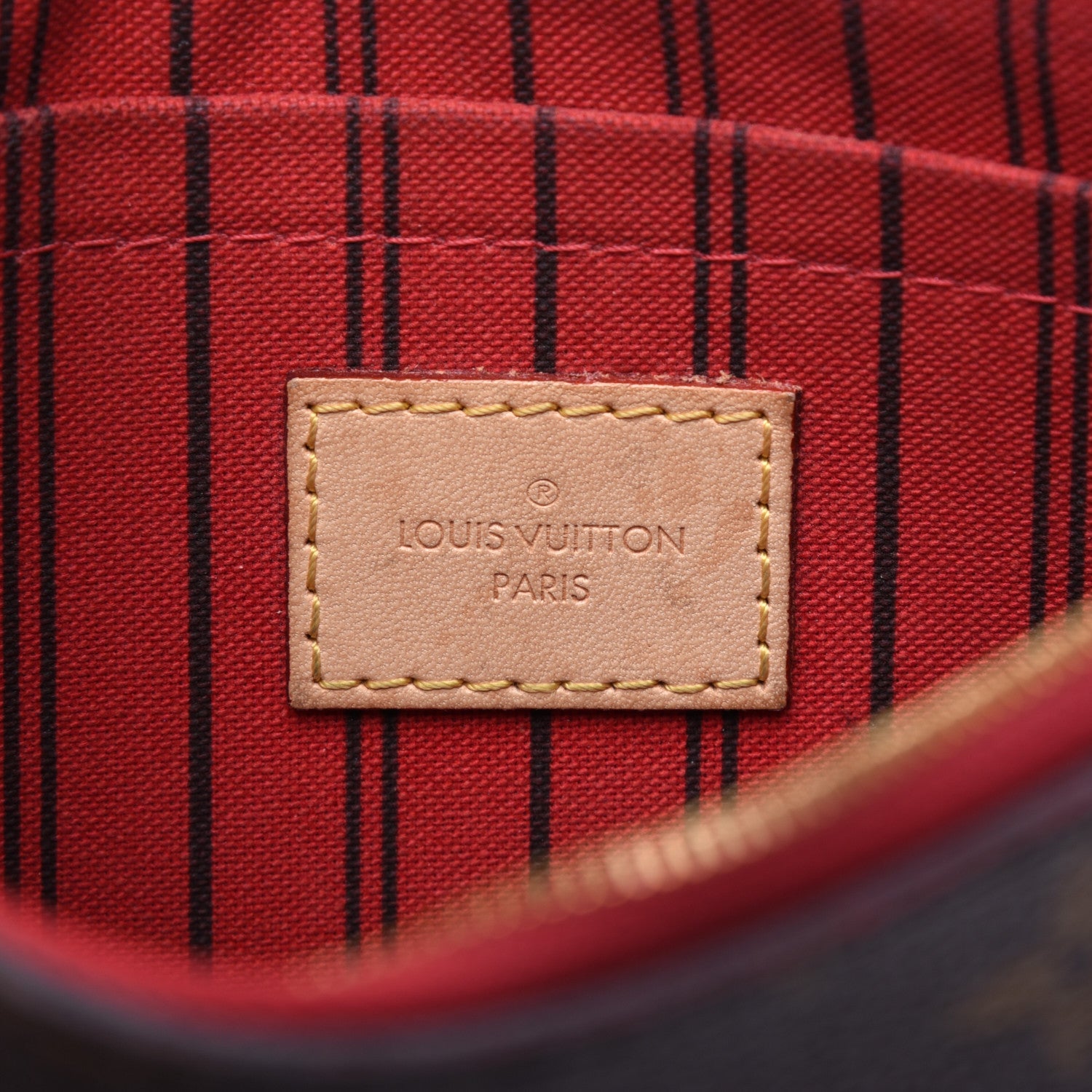Louis Vuitton Monogram Neverfull MM GM Pochette Cherry 8 of 17