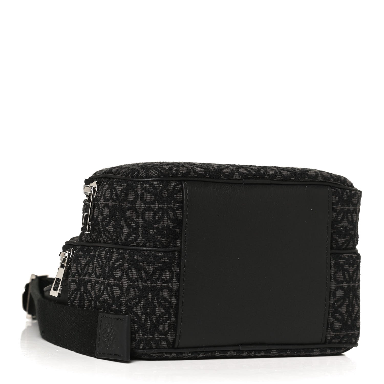 Loewe Jacquard Anagram Calfskin Mini Camera Bag Anthracite Black 4 of 10