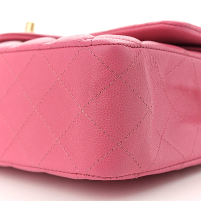 Chanel Caviar Quilted Medium Double Flap Pink 10 of 13