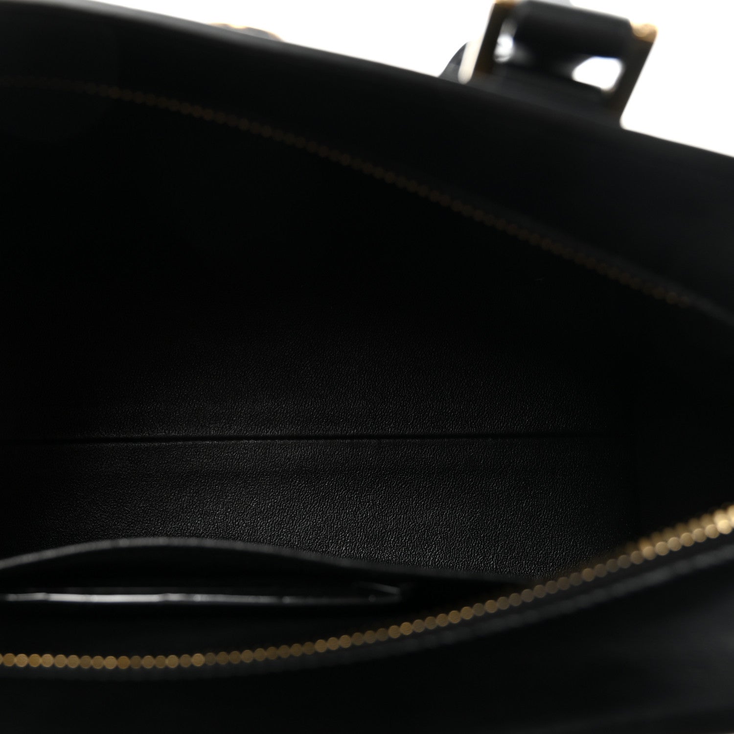 Saint Laurent Calfskin Monogram Baby Cabas Black 5 of 9
