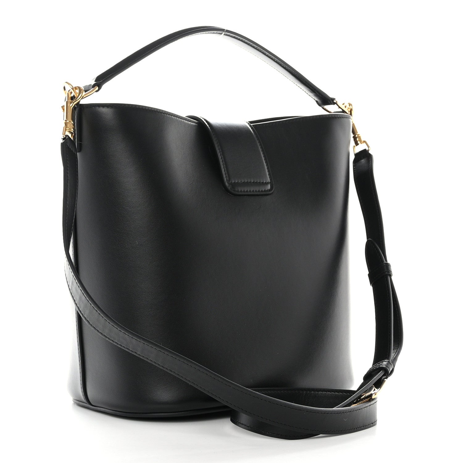 Celine Smooth Calfskin Triomphe Medium Louise Bag Black 4 of 11