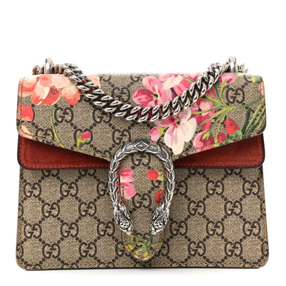 Gucci GG Supreme Monogram Blooms Mini Dionysus Shoulder Bag Beige Multicolor Dry Rose 1 of 14