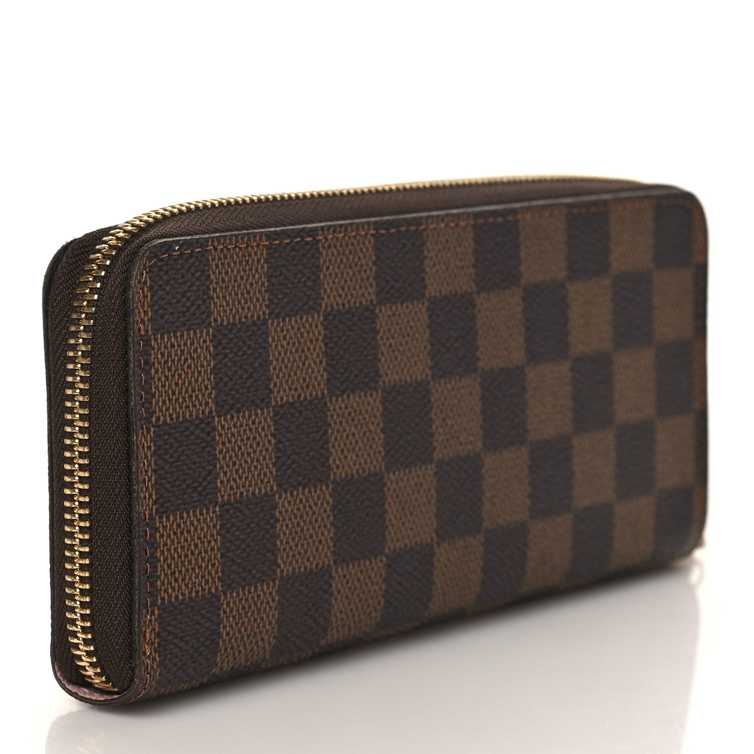 Louis Vuitton Damier Ebene Clemence Wallet Rose Ballerine 3 of 6