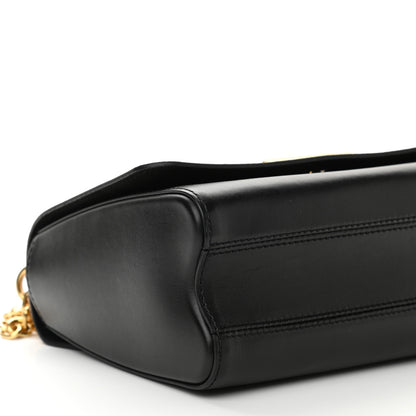 Louis Vuitton Calfskin Monogram Blossom Twist MM Black 8 of 9