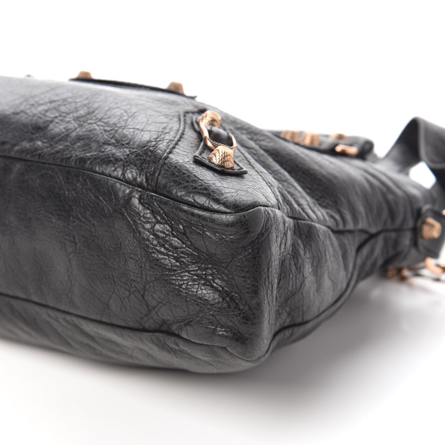 Balenciaga Agneau Giant 12 Rose Gold Hardware Town Black 7 of 10