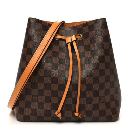 Louis Vuitton Damier Ebene Neonoe MM Safran 1 of 9