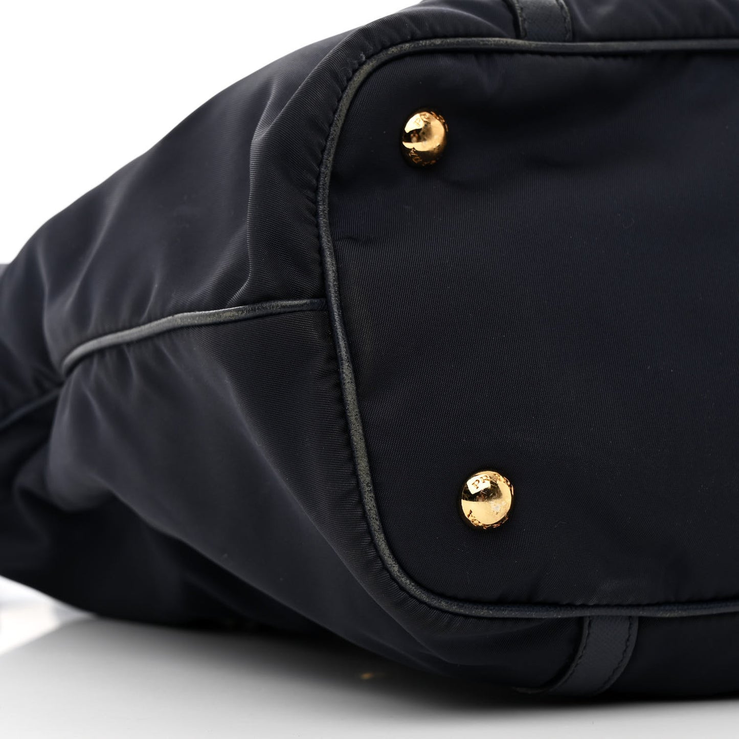 Saffiano Tessuto Nylon Logo Shopping Tote Royal Blue