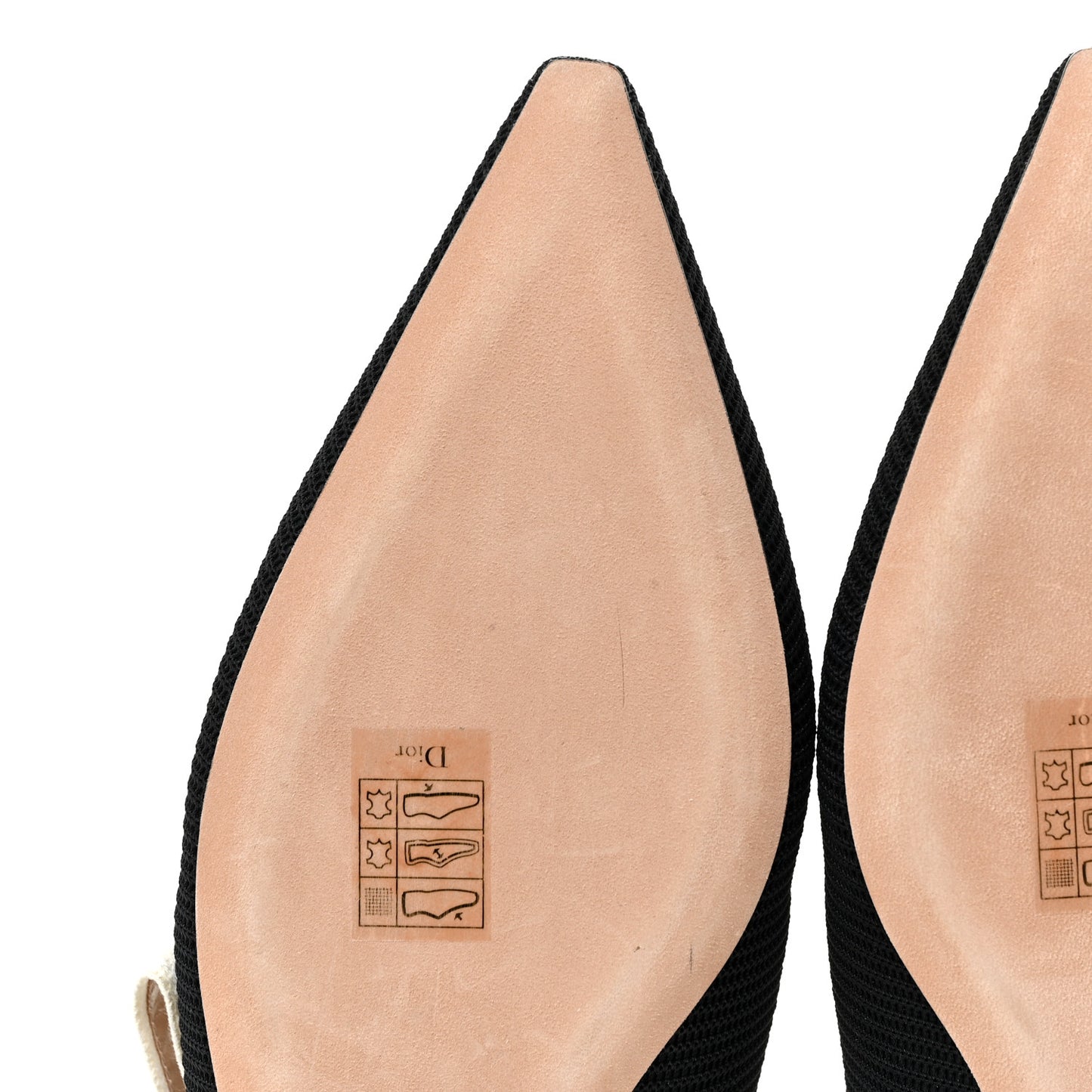 Technical Canvas Ribbon J'Adior Slingback Ballet Flats 40 Black