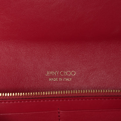 Jimmy Choo Patent Milla Wallet on Chain Pink 7 of 8