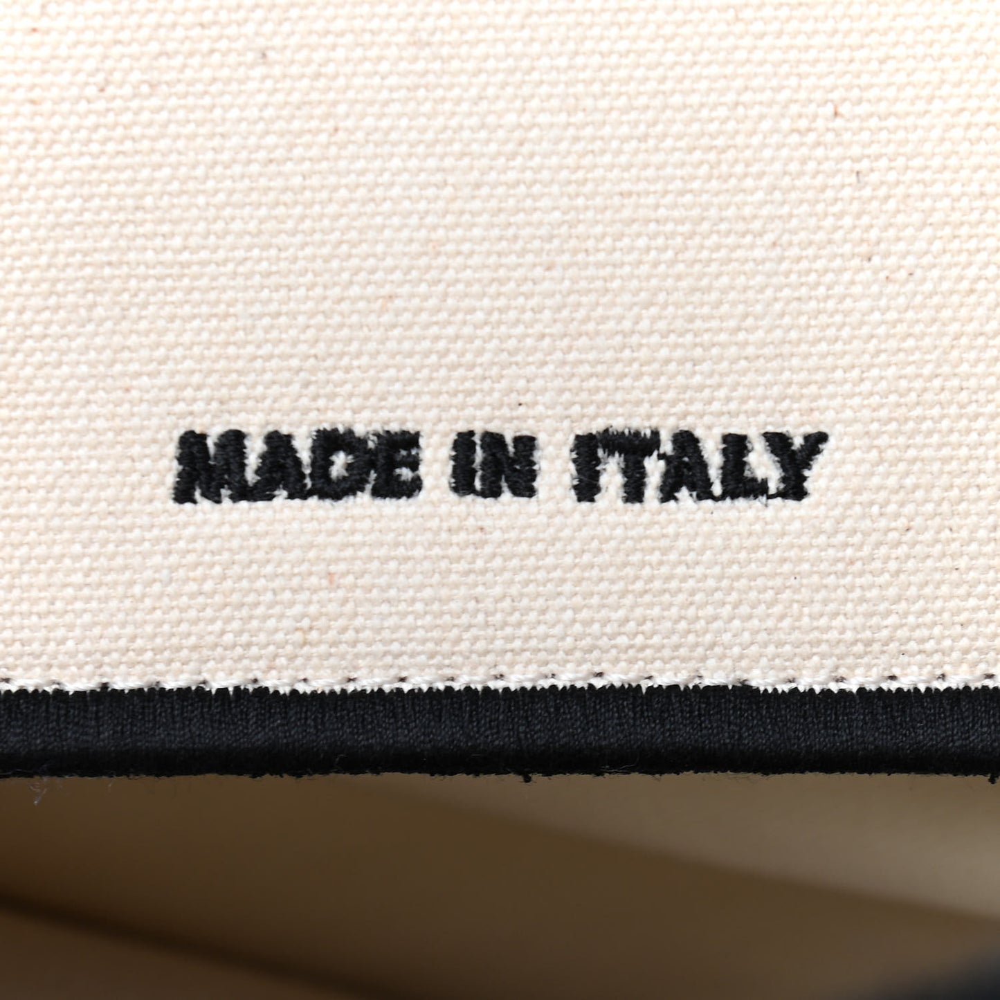 Canvas Logo Large Shopping Tote Grezzo Black