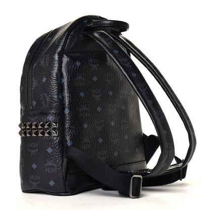 MCM Visetos Small Side Stud Stark Backpack Black 2 of 4