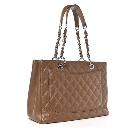 Chanel Caviar Grand Shopping Tote GST Khaki 4 of 10