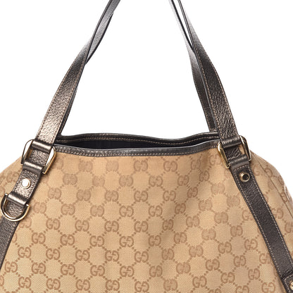 Gucci Monogram Medium Abbey Shoulder Bag Pewter 10 of 10
