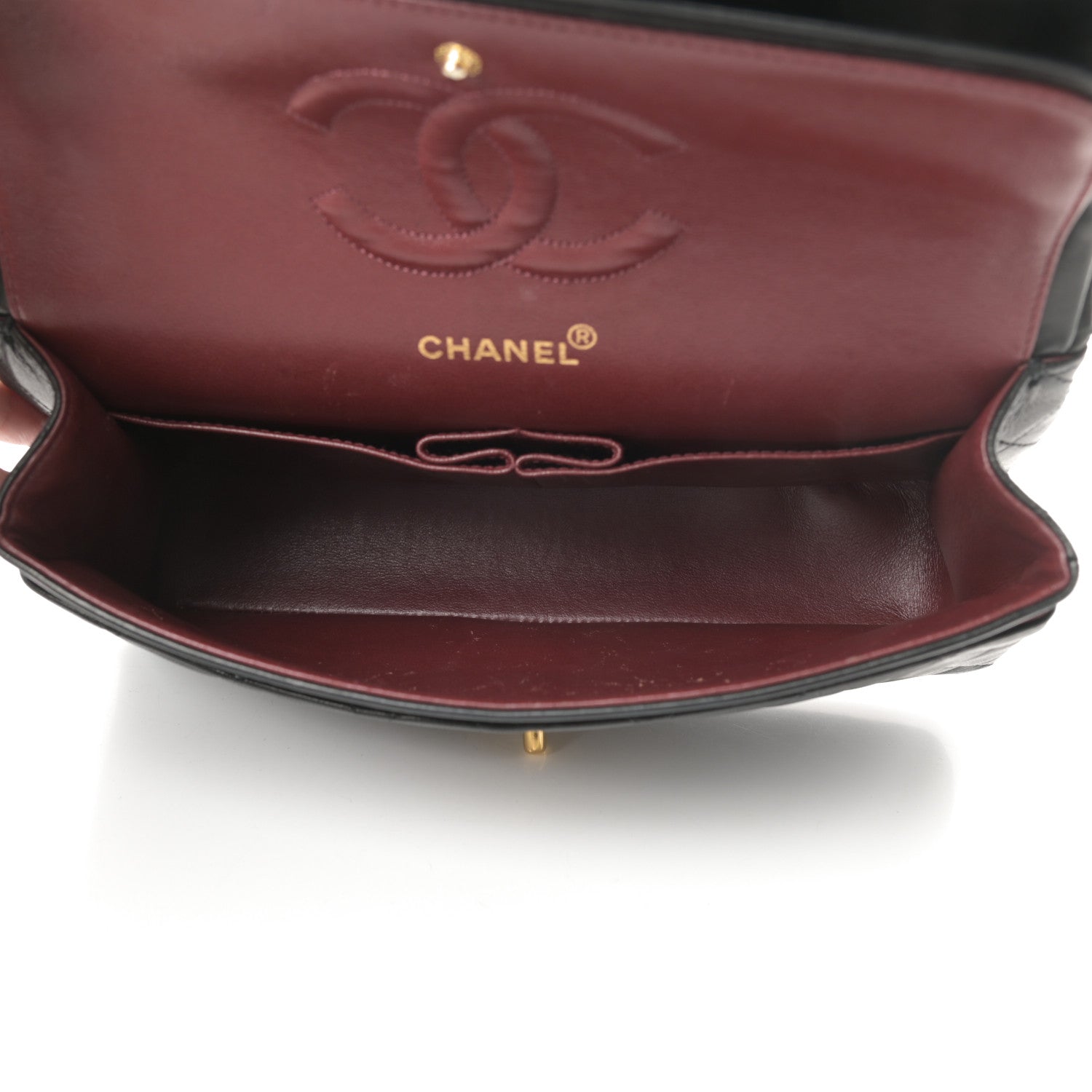 Chanel Lambskin Quilted Medium Double Flap Black 5 of 20
