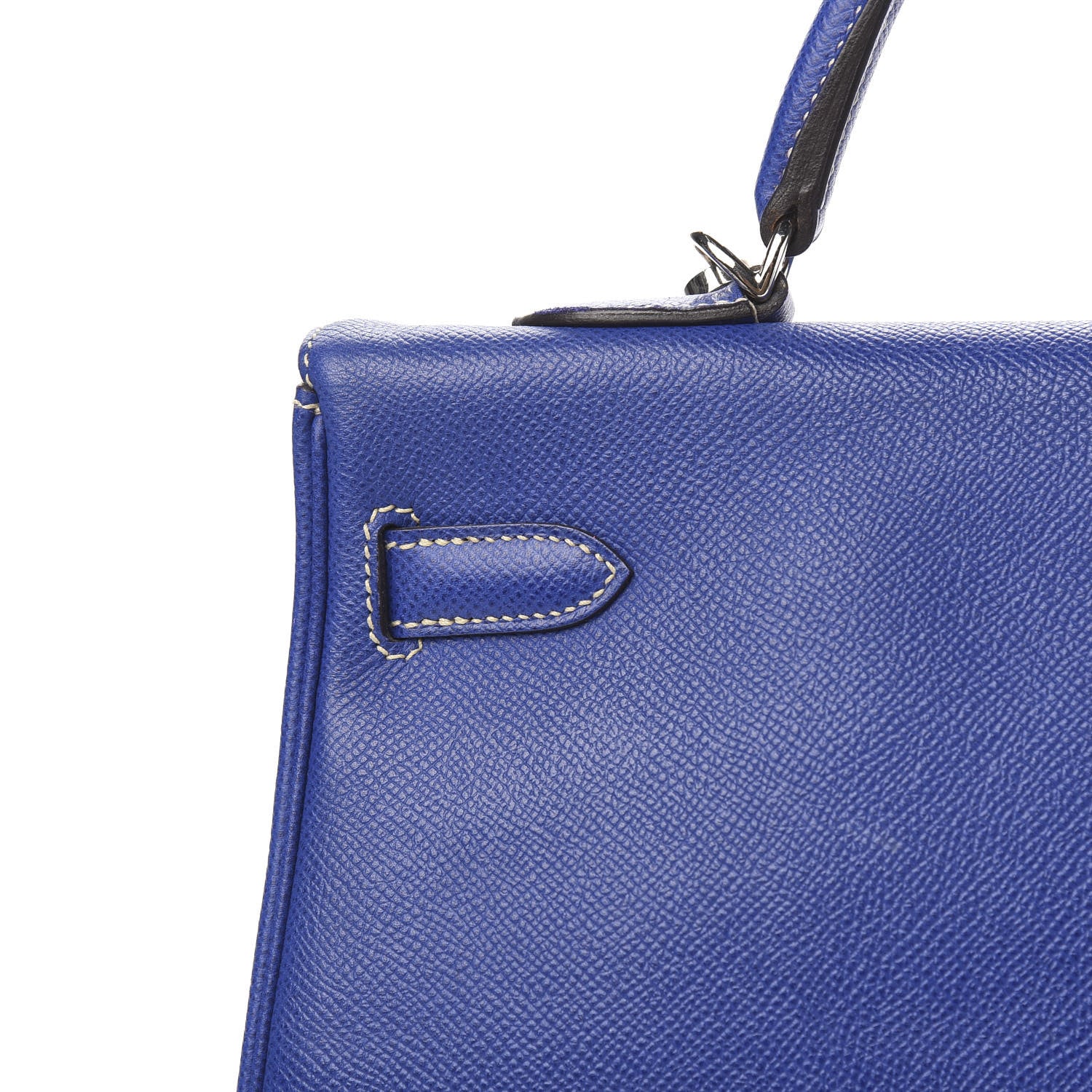 Hermes Epsom Candy Kelly Retourne 35 Bleu Electrique Mykonos 34 of 36
