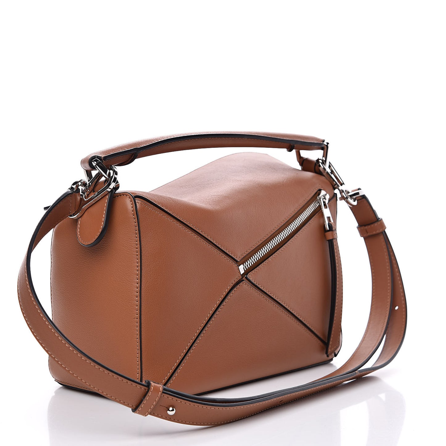 Calfskin Small Puzzle Bag Tan