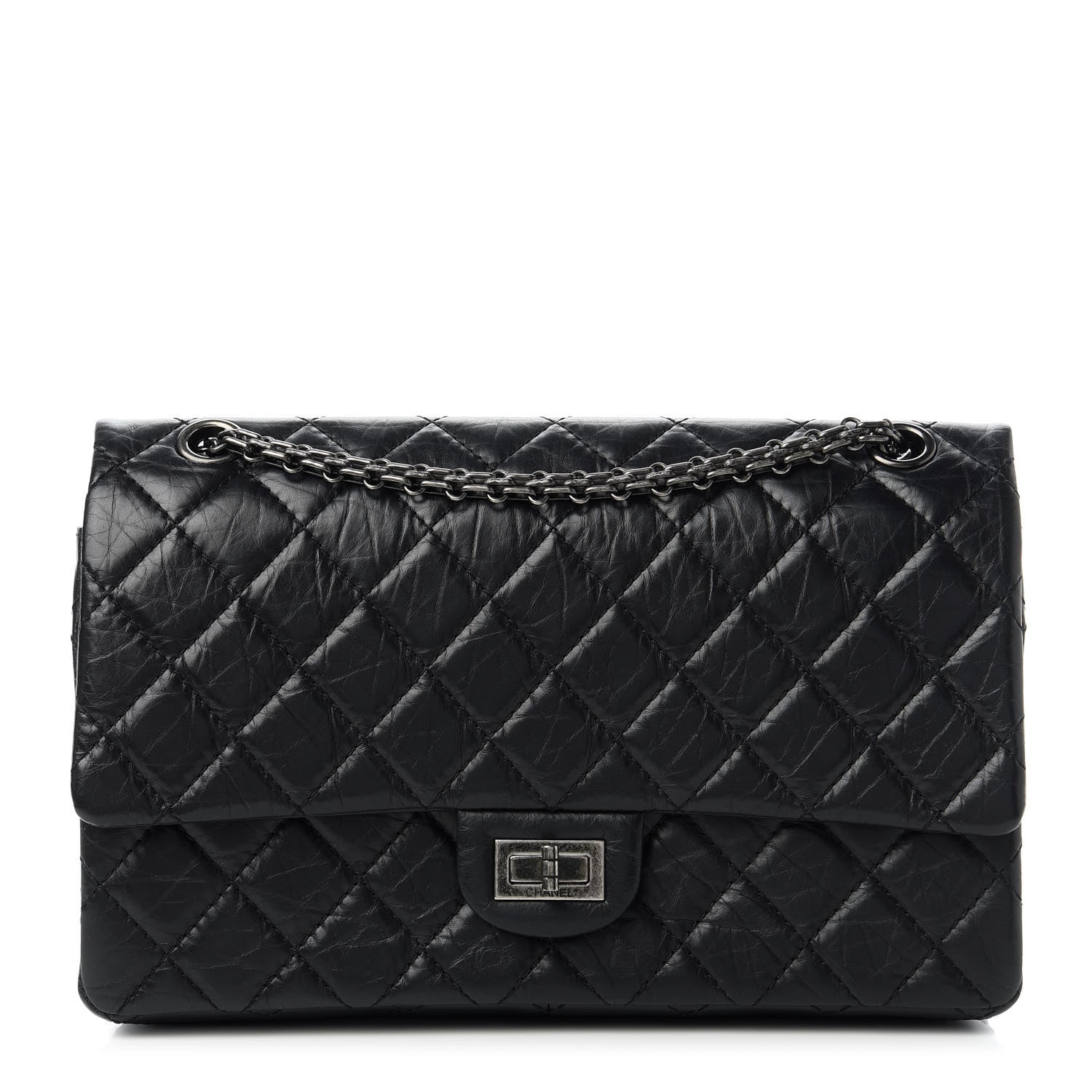 Chanel Aged Calfskin Quilted 2.55 Reissue 226 Flap Black 1 of 13